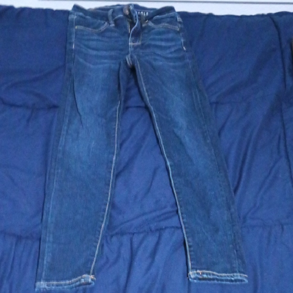 American Eagle Outfitters Dark Blue Skinny Jeans